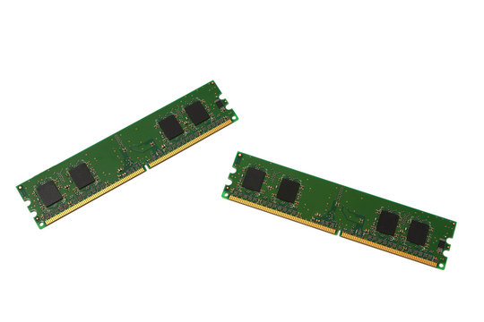 The RAM on a white background