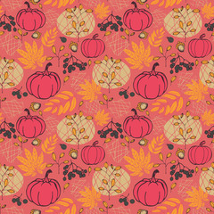 autumn nature on a bright background