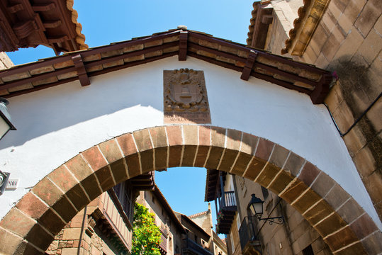 Arch Way with Emblem, Poble Espanyol, Barcelona