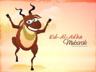 Eid-Al-Adha celebration with goat.