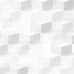 Vector Abstract geometric shape from cubes. 