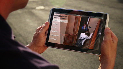Monitor Home Security with Tablet PC