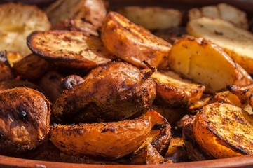 potatoes on a grill