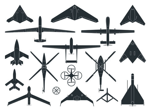 Set of Drone Symbols.