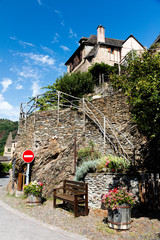 Village de Conques dans l'Aveyron