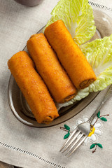 Delicious croquettes with meat.