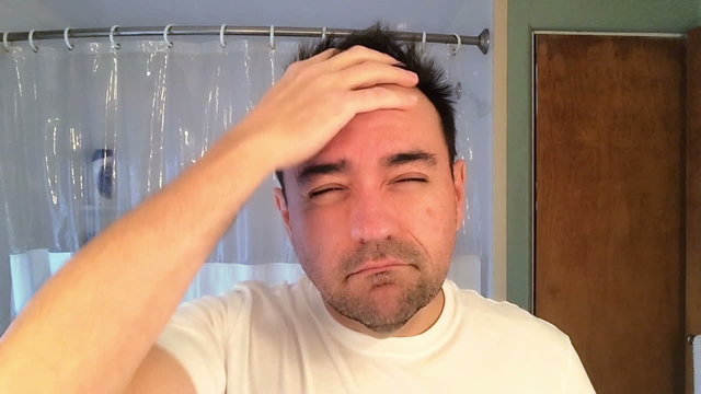 Man in Morning Slaps Face in Bathroom
