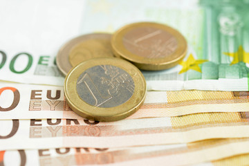 Money, Euro currency (EUR), banknotes
