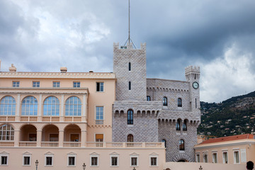 Fototapeta na wymiar Prince's Palace of Monaco - It is the official residence of the