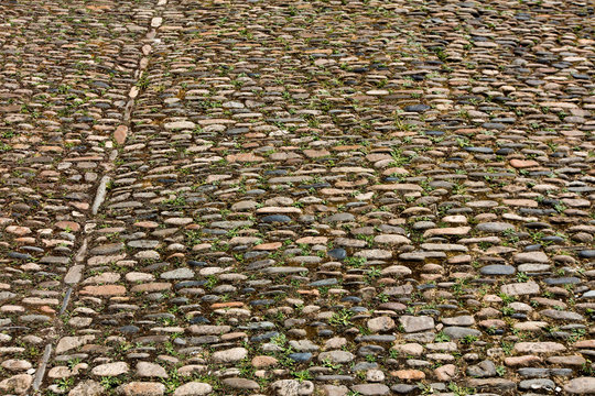 Fototapeta Pavage de rue ancienne