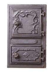 Cast iron door for furnaces.