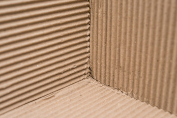 cardboard corrugated pattern at three different angles