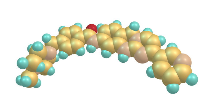 Imatinib Molecular Structure Isolated On White