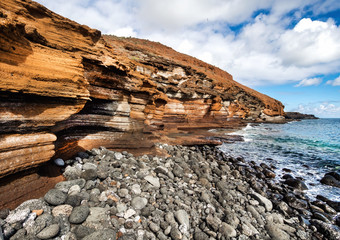 Yellow Mountain (Montana Amarilla) in Costa del Silencio. Tenerife