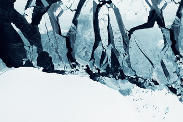Glaciers of Greenland. Some graphics are provided by NASA.