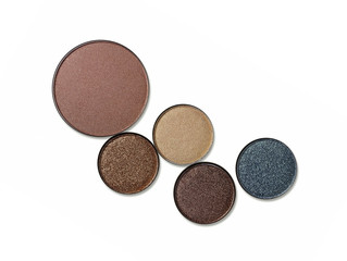 Eyeshadow isolated on white 
