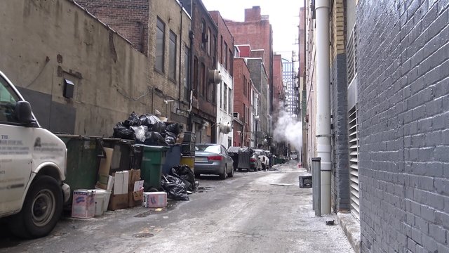 City Alley Establishing Shot
