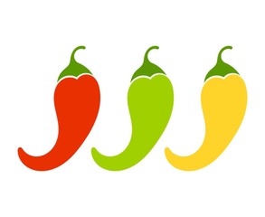 Chili peppers colors