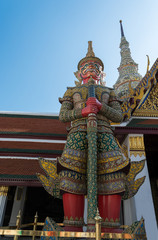Naklejka premium Demon Yaksha in Wat Phra Kaeo