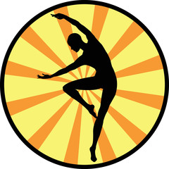 Silhouette of girl - Illustration