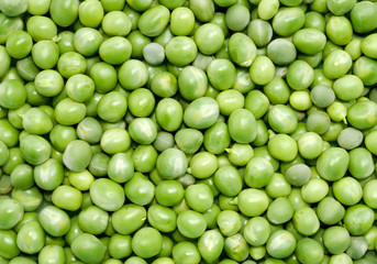 Green peas background