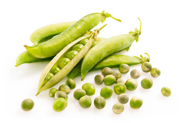 Fresh green peas