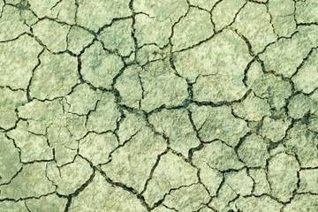 Cracked earth fissure.