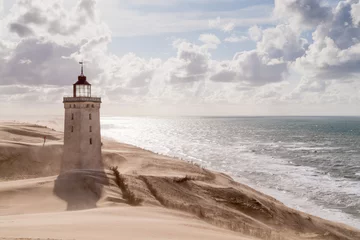 Foto op Canvas Sandstorm at the lighthouse © Elisabeth Cölfen