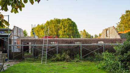 Shed without roof