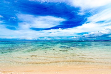 Obraz premium Sea, beach, landscape. Okinawa, Japan, Asia.