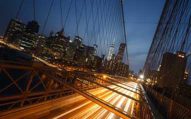 Naklejka premium Most Brookliński, Nowy Jork, USA