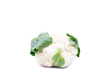 Cauliflower isolated on white 