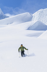 Freerider in den Gletschern der Monte Rosa