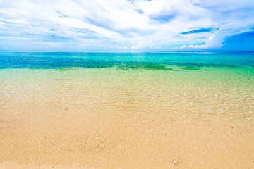 Sea, beach, landscape. Okinawa, Japan, Asia.