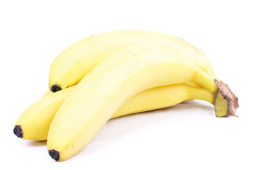 Bananas isolated on white