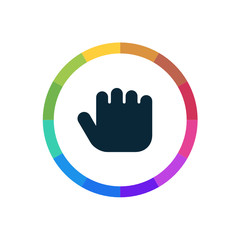 Obraz premium Modern Stylish App Icon