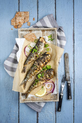 gegrillte Sardinen