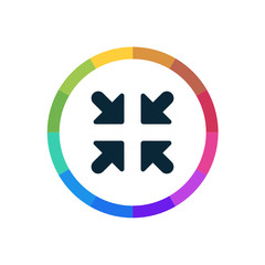 Modern Multicolored Icon