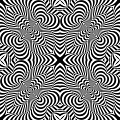 Design monochrome textured illusion background