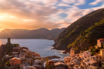 Sunset on Vernazza