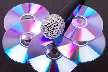 Microphone on dvd disc
