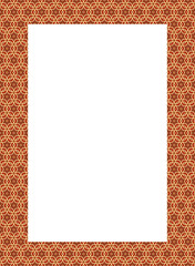 Seamless border, elegant islamic template ornament. Vector file
