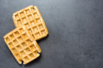 Waffles with sugar