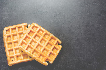 Waffles with sugar
