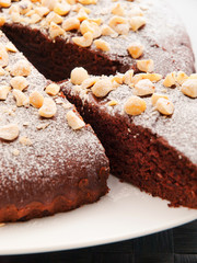 Homemade chocolate cake