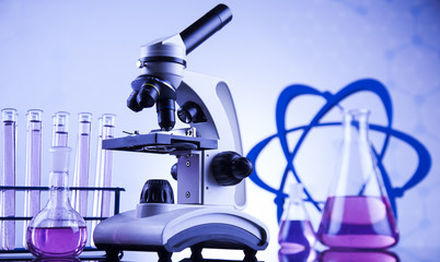 Laboratory glass, Chemistry science concept