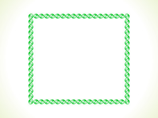 abstract artistic green border