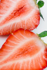 Half of strawberry