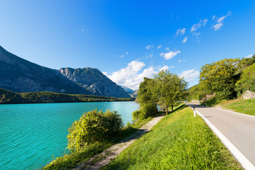 Cavedine Lake - Trentino Italy / Lago di Cavedine (Cavedine Lake) small alpine lake in Trentino...