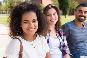 Students in School Campus